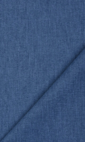 Blue Cotton Custom Curtains