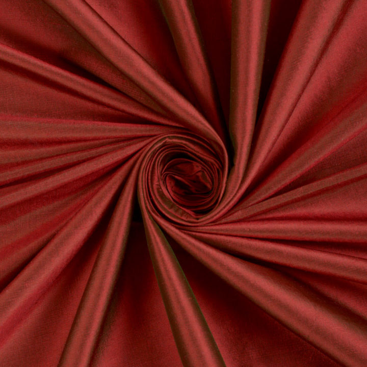 ‘Granada’ Shantung Silk Made-to-Measure Roman Blinds (Copper Red)