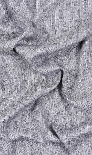 Grey Striped Custom Drapes For Dining Room