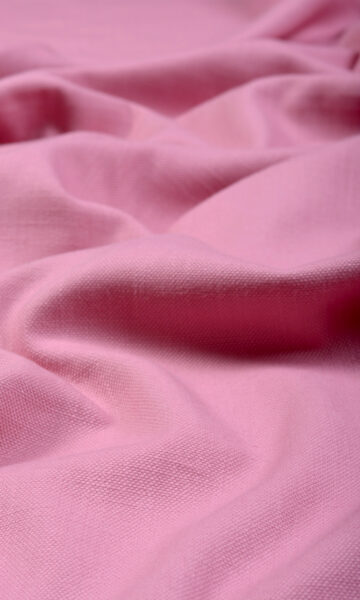 Pink Cotton Custom Roman Shades