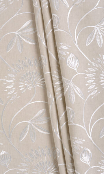 Affordable Floral Embroidery Curtains For Living Room
