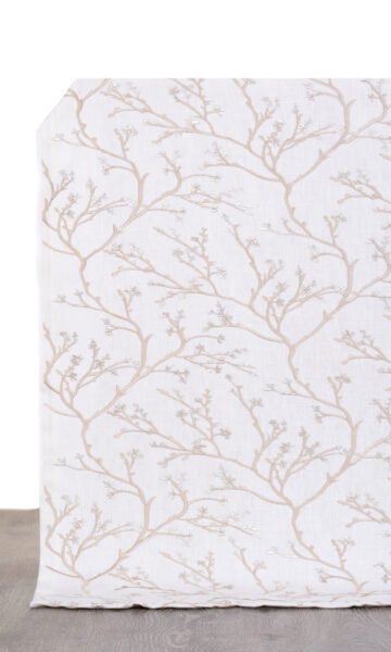 White Custom Drapery & Roman Blinds