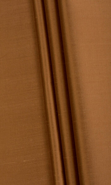 'Farelo' Shantung Silk Custom Roman Shades (Bronzy Orange) - Image 6