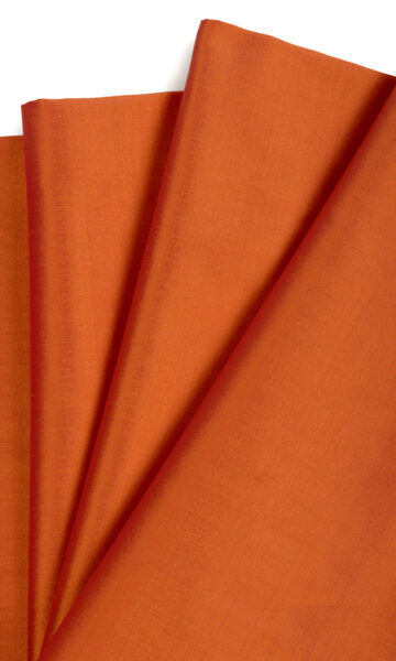 Orange Silk Custom Window Treatments