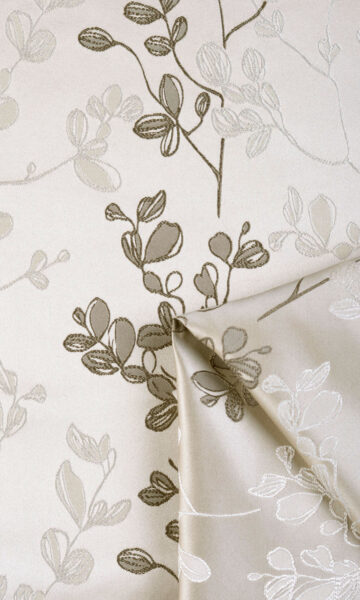 Beige Back Tab Top Custom Drapes