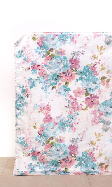 Floral Extra Long Custom Curtain