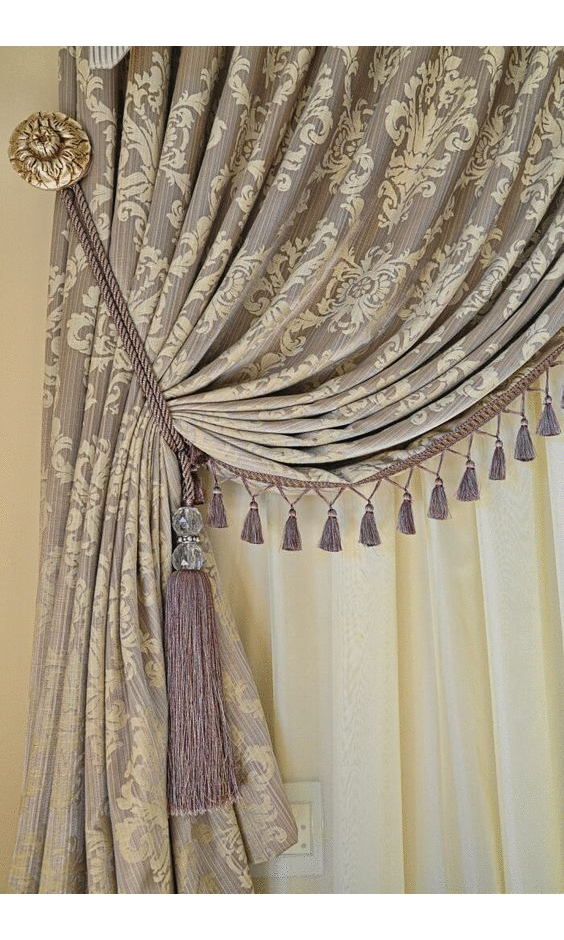 Custom Curtains and Drapes with Decorative 'Victoria' Tassel Trim I Spiffy  Spools