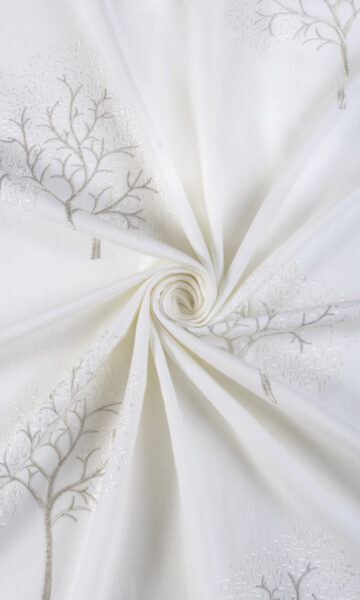 White Cotton Window Shades