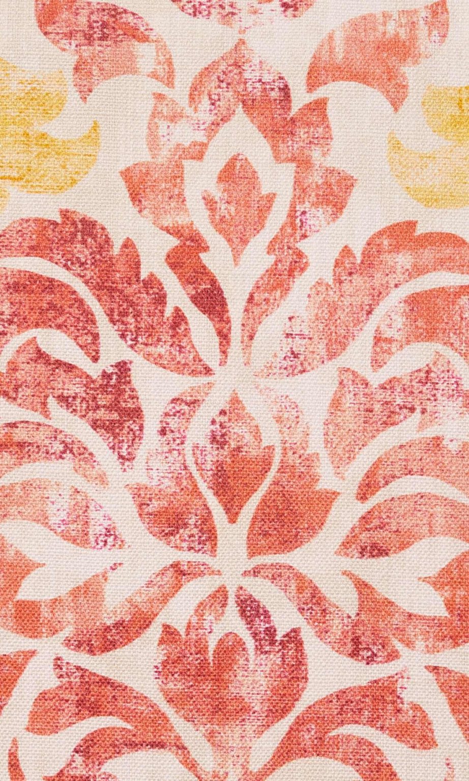 Floral Fabric By The Yard I Red/Yellow Home Textile Material