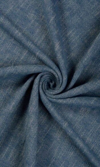 Blue Cotton Custom Roman Shades