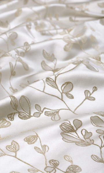 Floral Double Pinch Pleat Custom Drapery