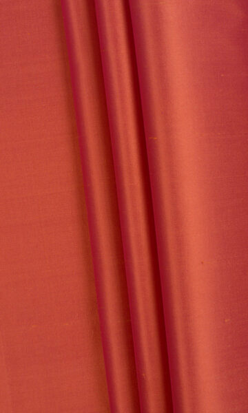 Red Custom Drapery & Roman Blinds