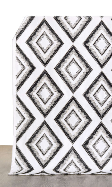 Black & White Custom Drapes For Bedroom