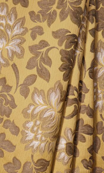 Yellow Floral Custom Roman Blinds