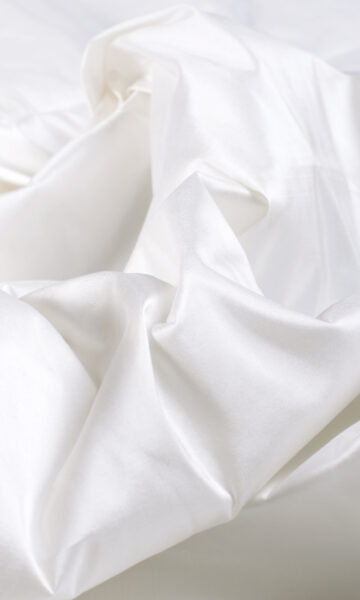 White Silk Extra Long Custom Curtain