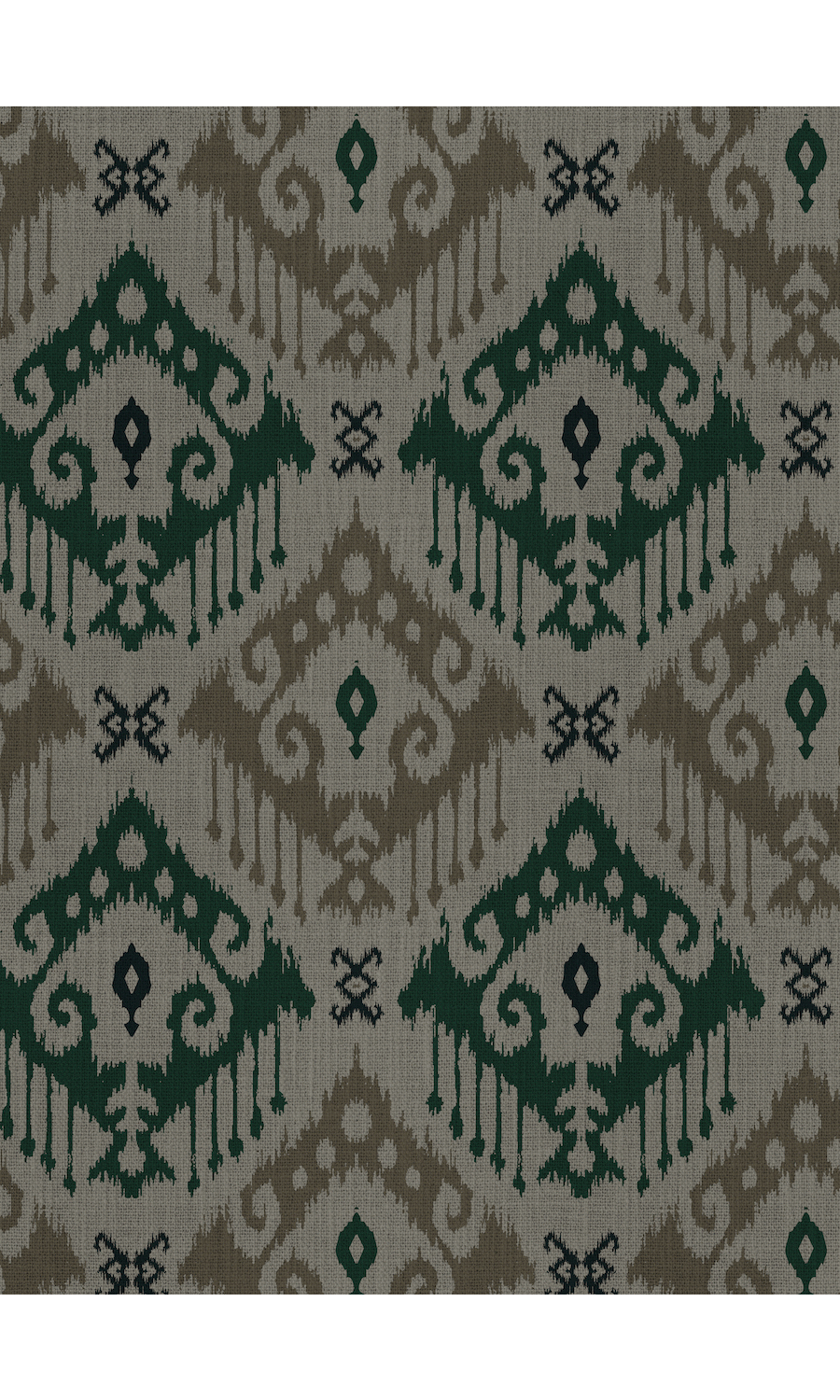 'Argos Hall' Ikat Print Window Roman Shades/ Blinds (Green)