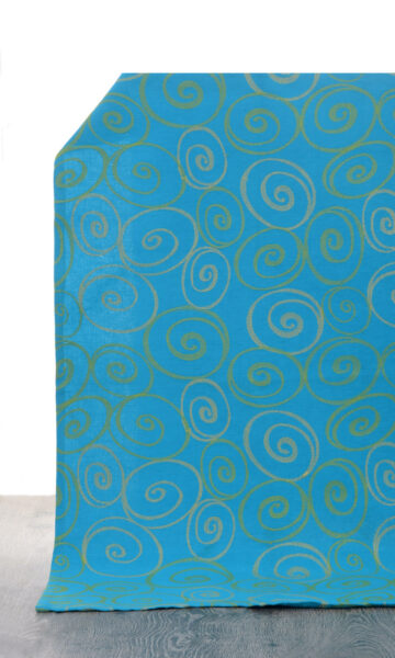 Blue Custom Roman Blinds For Living Room