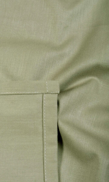 Green Custom Roman Shades & Curtains