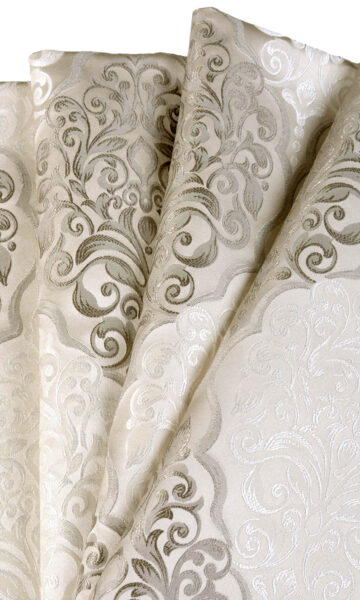Damask Custom Drapes For Bedroom