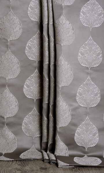 Grey Extra Long Custom Curtain