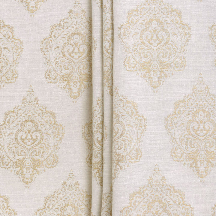 &#8216;Posta&#8217; Fabric by the Yard (Off White/ Pale Beige)