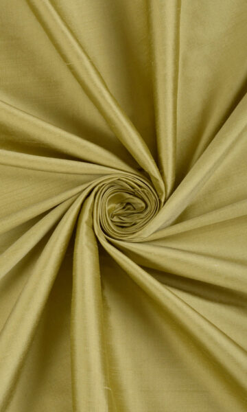 'Salsao' Shantung Silk Bespoke Fabric Blinds (Warm Green)