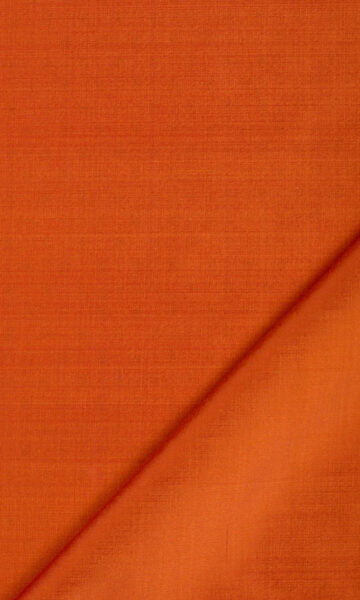 Orange Silk Custom Roman Shade For Living Room