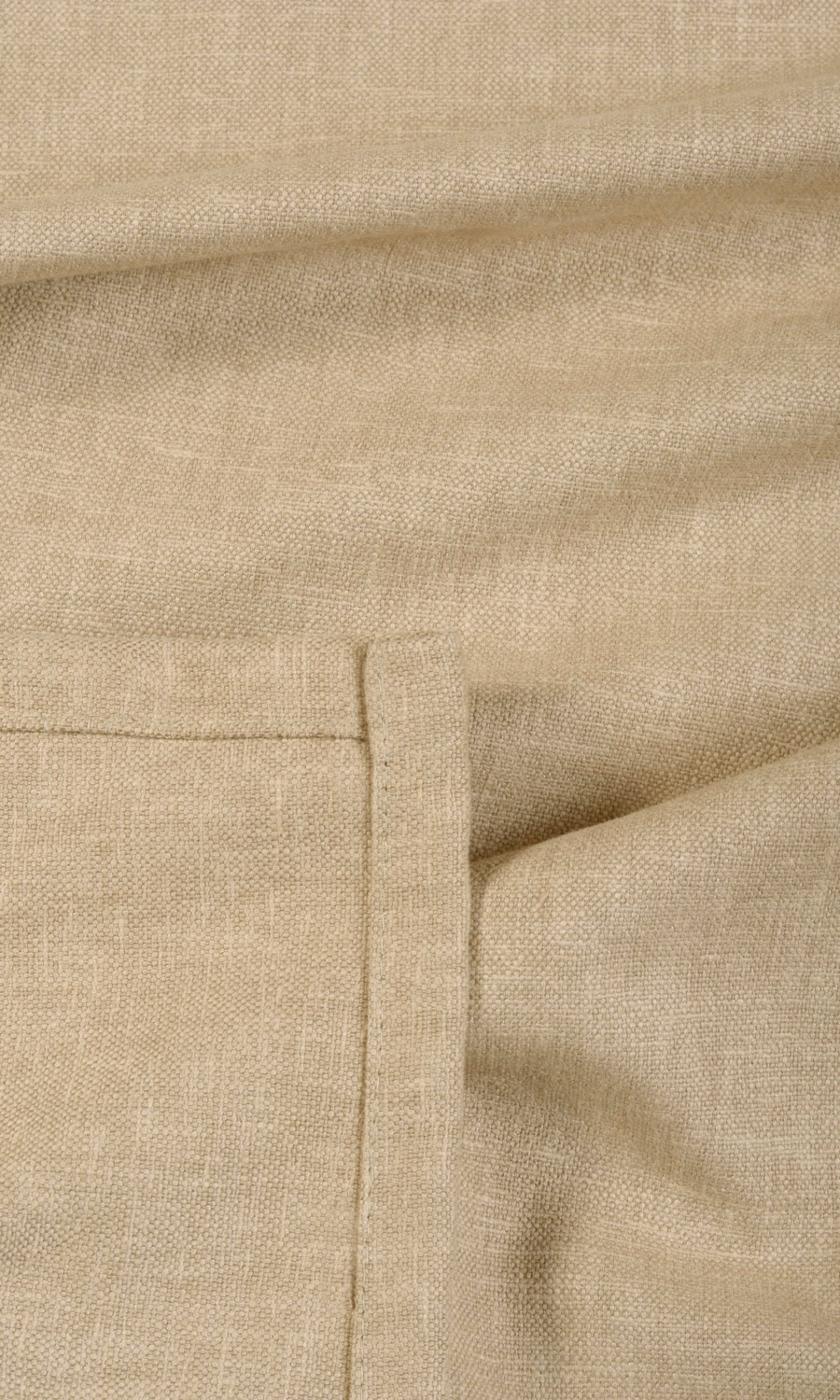 'Kandah' Linen Blend Custom Roman Shades (Beige)