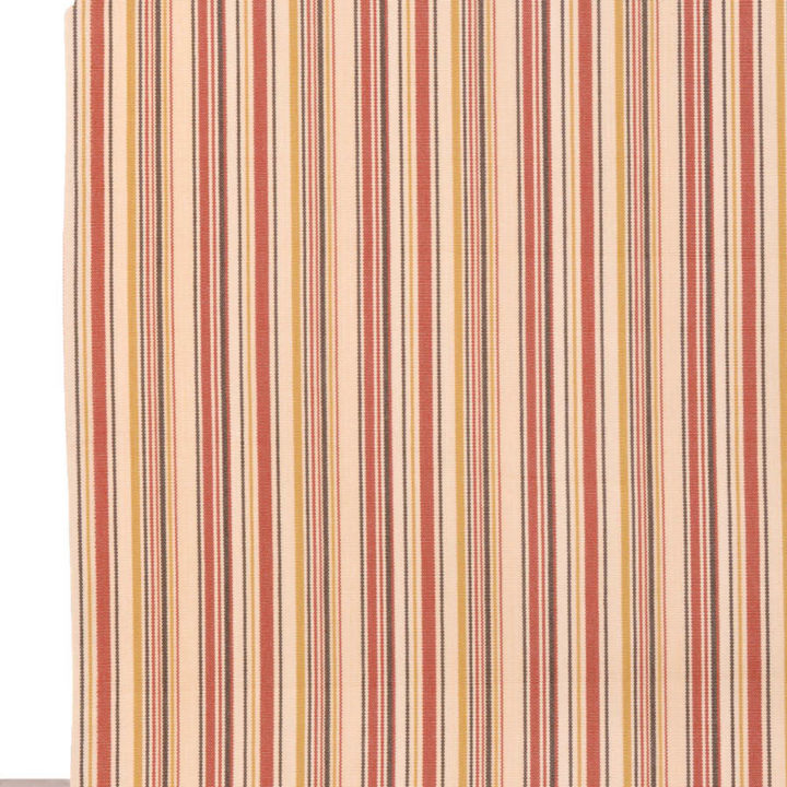 &#8216;Paprica&#8217; Striped Cotton Roman Shades (Beige/ Coral Red)