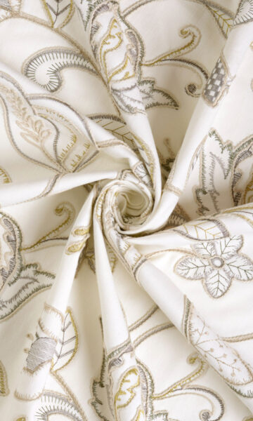 Floral Embroidery Curtains For Kids Room