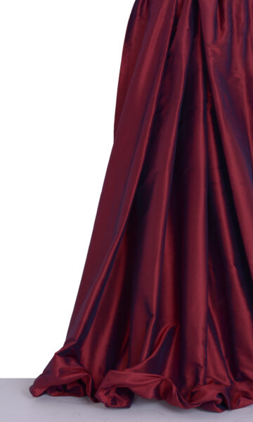 'Skuqem' Shantung Silk Made-to-Measure Roman Blinds (Crimson Red) - Image 2