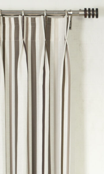 Striped Printed Custom Curtains For Living Room