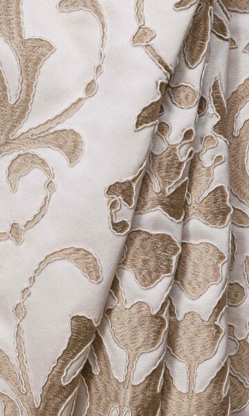 'Legacy Gold' Damask Made-to-Measure Roman Blinds (Golden/ White) - Image 2