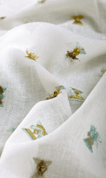 Floral Embroidery Drapes For Bedroom