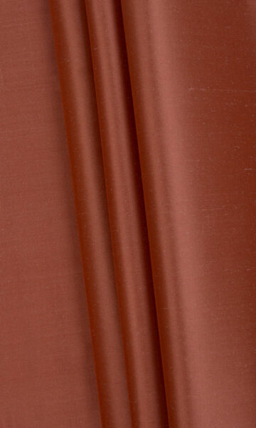 Red Silk Custom Drapery & Roman Blinds