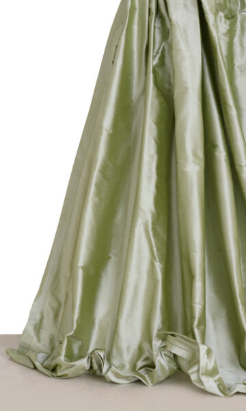 'Jeledon' Shantung Silk Custom Roman Shades (Celadon Green) - Image 2