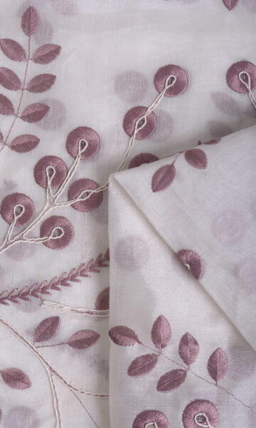 Floral Sheer Extra Long Custom Curtains