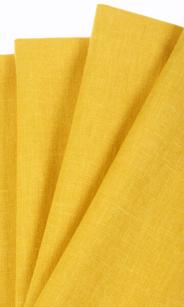 Yellow Plain Custom Drapes For Bedroom