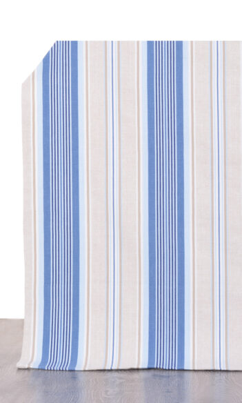 Striped Cotton Custom Window Blinds