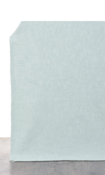 Blue Cotton Custom Fake Roman Shades