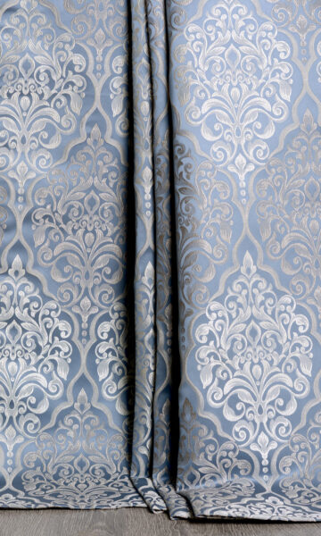 Damask Extra Long Custom Curtain