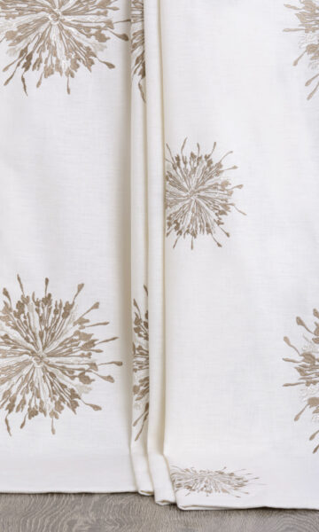 White Custom Extra Long Drapes