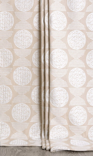 Geometric Custom Extra Long Curtains For Bedroom