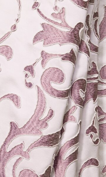 Purple & White Printed Custom Valance