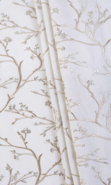 White Custom Curtains For Living Room