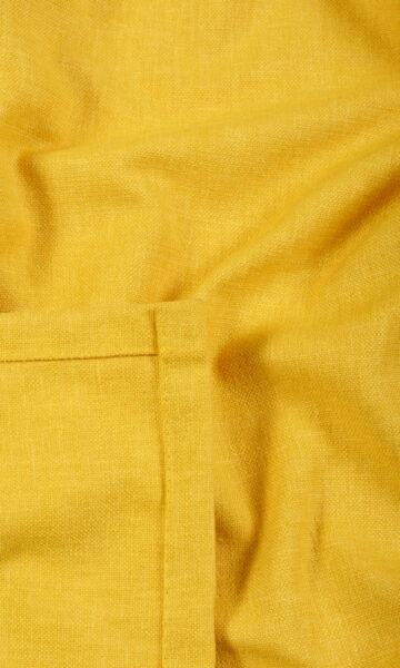 Yellow Plain Custom Drapery For Dining Room