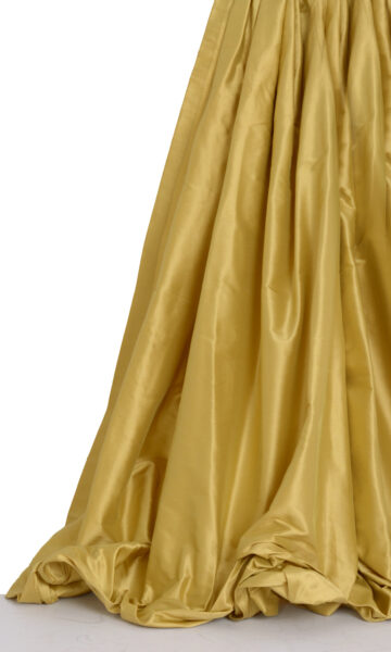 Yellow Silk Extra Long Custom Curtains