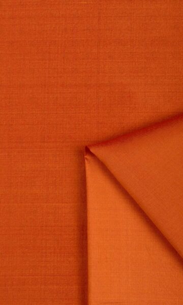 Orange Silk Custom Roman Shade
