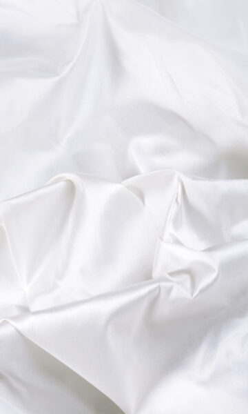 White Silk Custom Curtain For Dining Room