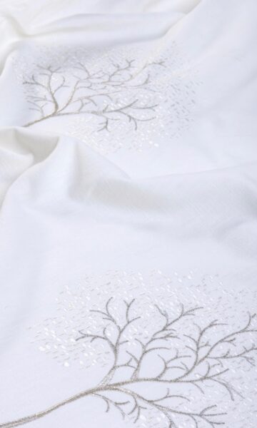 White Cotton Roman Shades